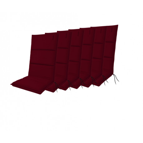 Polstry na křesla a židle, vysoké, set 6 ks, Doppler CITY 4413