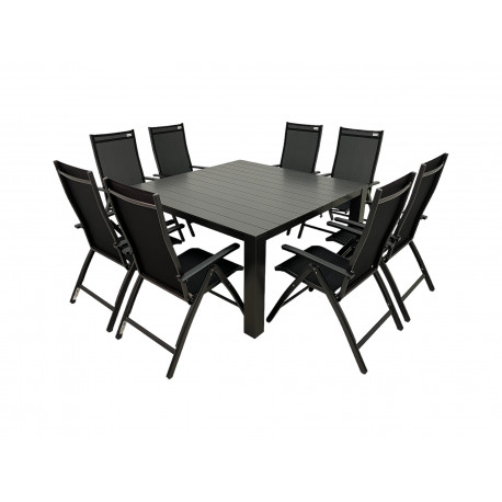 Hliníková zahradní souprava 8+1 Doppler PRATO EXPERT