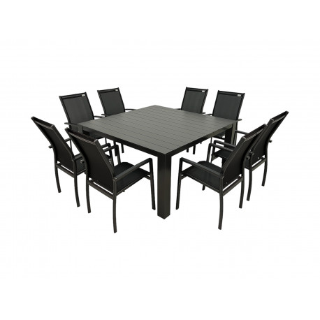 Hliníková zahradní souprava 8+1 Doppler PRATO EXPERT