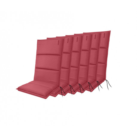 Polstry na křesla a židle, vysoké, set 6 ks, Doppler CITY 4416