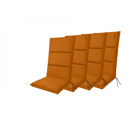 Polstry na křesla a židle, vysoké, set 4 ks, Doppler CITY 4411