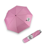 Mini Light Kids Pink Love - dětský skládací deštník