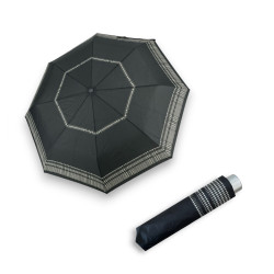 Mini Light Glaphics Black káro lem - dámský skládací deštník