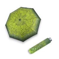 Mini Light Fashion Green kytka - dámský skládací deštník