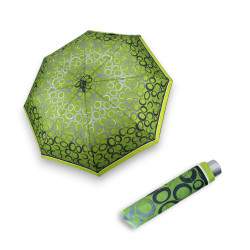 Mini Light Fashion Green kruhy - dámský skládací deštník