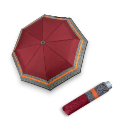 Mini Light Classic berry stripe - dámský skládací deštník