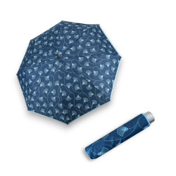 Mini Light JClassic blue ginko - dámský skládací deštník