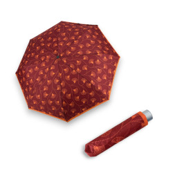 Mini Light Classic berry ginko - dámský skládací deštník
