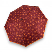 Mini Light Classic berry ginko - dámský skládací deštník