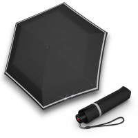 KNIRPS ROOKIE BLACK REFLECTIVE - lehký skládací deštník