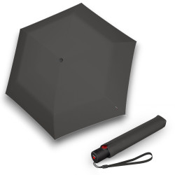 KNIRPS U.200 DARK GREY - elegantní dámský plně automatický deštník