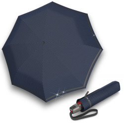 KNIRPS T.200 REFLECTIVE RAIN NAVY - elegantní dámský plně automatický deštník