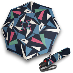 Knirps T .200 medium duomatic Nuno Meteor UV ecorepel -egantní dámský plně automatický deštník