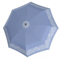 Fiber AC Style blue Flower - dámský vystřelovací deštník