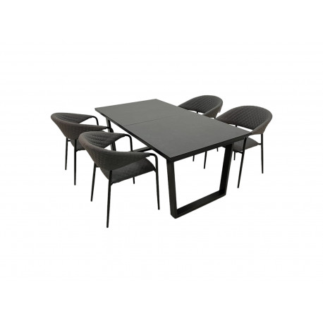 Hliníková sedací souprava 4+1 Doppler Livorno Melia Likatex