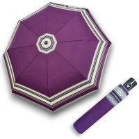 Fieber AC Graphics purple Dots border - dámský vystřelovací deštník