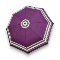 Fieber AC Graphics purple Dots border - dámský vystřelovací deštník
