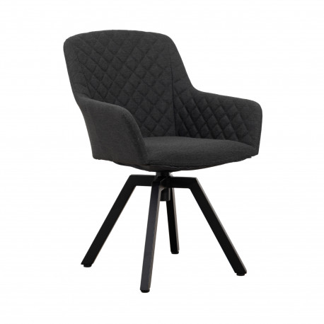 Doppler PARIS LIKA-TEX® antracit - luxusní otočné zahradní křeslo - Rozbalené zboží (N551)
