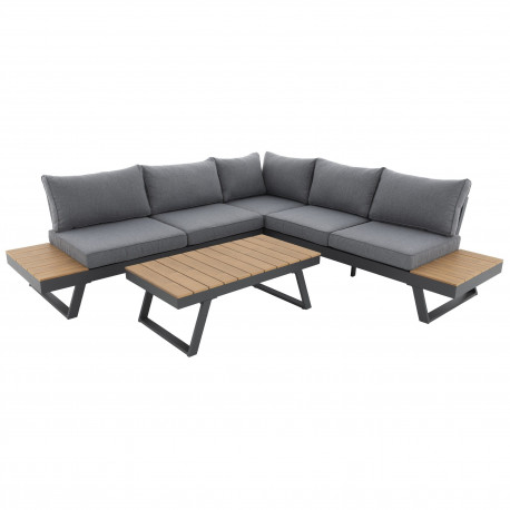 Doppler LIVORNO LOUNGE set - rohová zahradní souprava - Rozbalené zboží (N638)