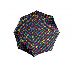 Knirps A.050 medium manual create black - elegantní skládací deštník