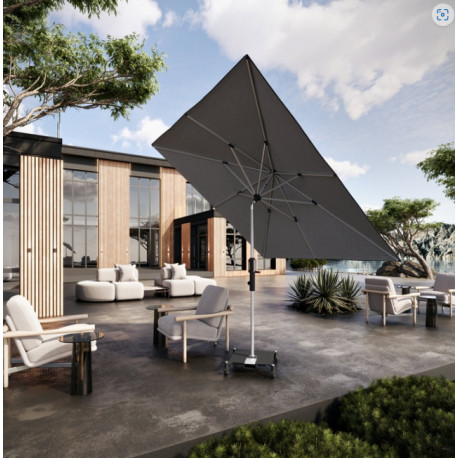 Knirps KNIRPS PHOENIX 245 x 245 cm - zahradní středový slunečník : Barva slunečníku - Tmavě šedá