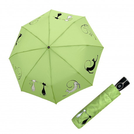 Doppler Fiber Magic Best Friends lime   - dámský plně automatický deštník