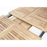 CONCEPT TEAK 4+1 - zahradní sedací souprava (hliník/teakové dřevo)