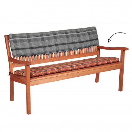 Doppler Sedák na 3místnou lavici 150 x 45 x 6 cm, hnědá