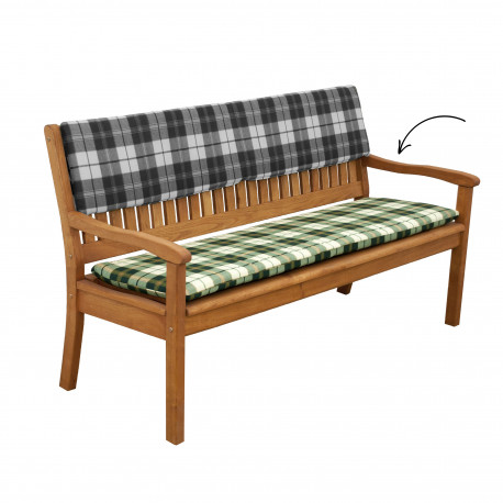 Doppler Sedák na 2místnou lavici 110 x 45 x 6 cm, zelená