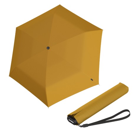 Knirps Knirps US.050 ultra light slim manual curry - lehký dámský skládací plochý deštník