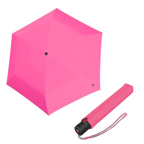 Knirps KNIRPS U.200 NEON PINK - elegantní dámský plně automatický deštník