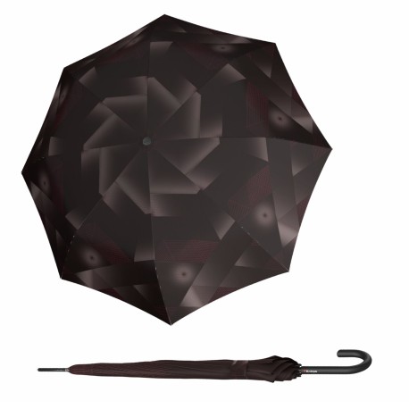 Knirps Knirps T .760 Stick Automatic Symphony chocolate - elegantní holový vystřelovací deštník