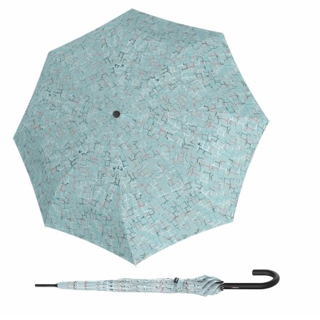 Knirps Knirps A.760 stick automatic cubes ice  elegantní holový vystřelovací deštník