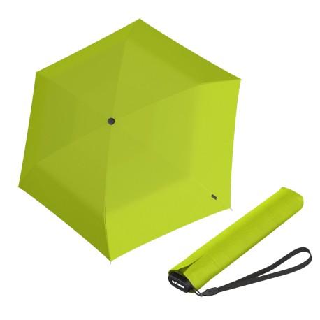 Knirps Knirps US.050 ultra light slim manual lime- lehký dámský skládací plochý deštník