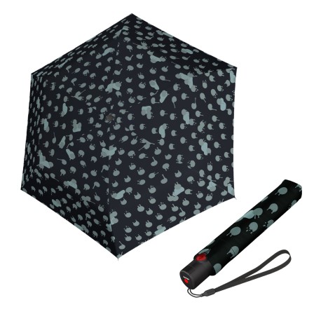 Knirps Knirps U.200  Duomatic rainyday black  - elegantní dámský plně automatický deštník
