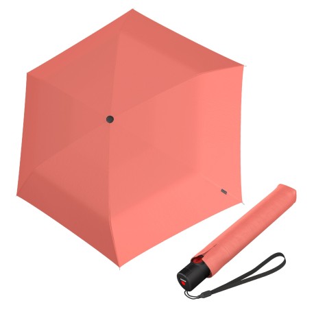 Knirps Knirps U.200  Duomatic salmon     - elegantní dámský plně automatický deštník