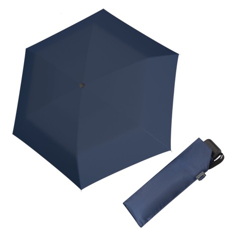 Doppler Carbonsteel Mini Slim uni - dámský skládací deštník, modrá, plná barva