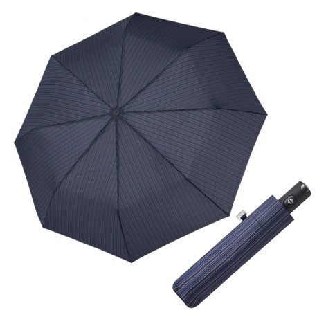 Doppler Carbonsteel Magic - pánský plně automatický deštník, modrá, geometrický / abstraktní