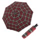 Carbonsteel Magic Check Red - dámský plně automatický deštník