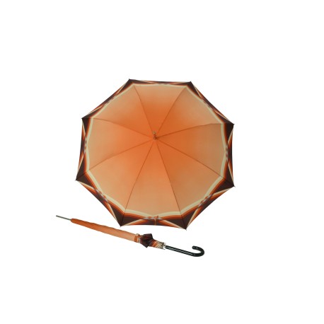 Doppler Long Carbonsteel AC Cross Over - dámský holový vystřelovací deštník, oranžová