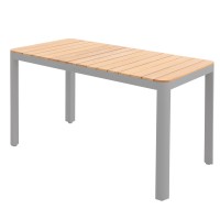 EXPERT PLUS AVERSA TEAK - 6-dílná hliníková jídelní souprava