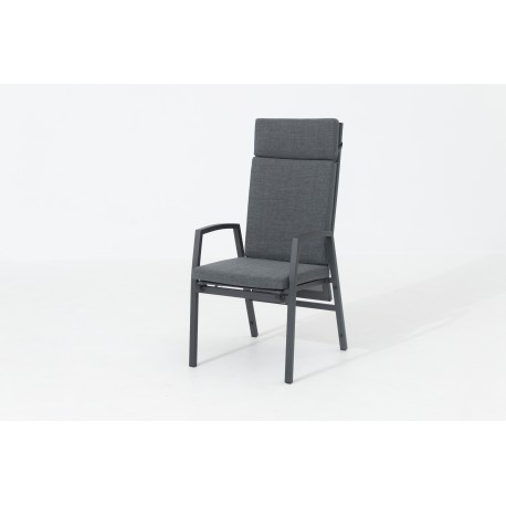 Doppler ARCTIC - zahradní hliníkové polohovací křeslo s polstry