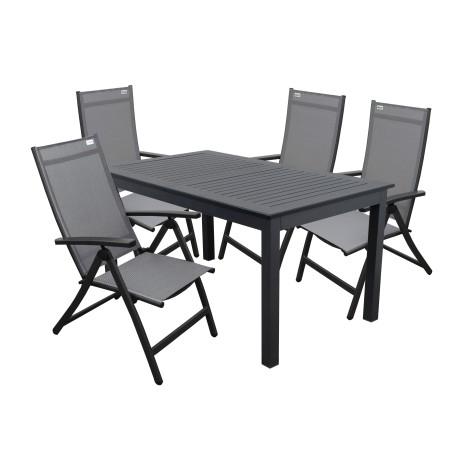 Doppler EXPERT ACTIVE šedá - zahradní hliníková sestava 4+1