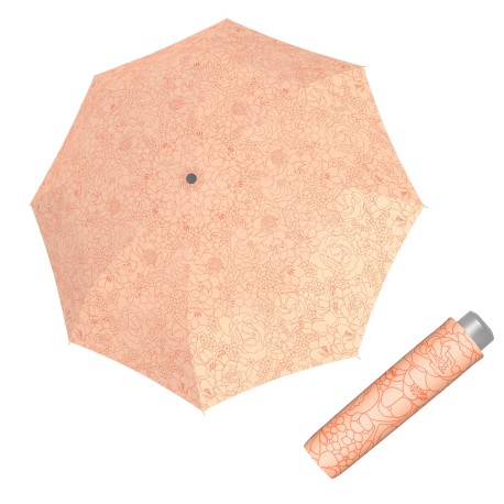 Doppler Mini Light Giardino orange - dámský skládací deštník