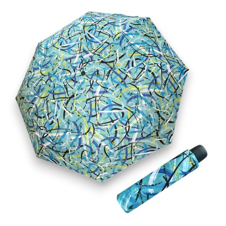 Derby Hit Mini Moving Lines Blue - dámský skládací deštník