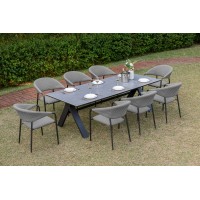 NOVA MELIA šedá – luxusní zahradní souprava 6+1