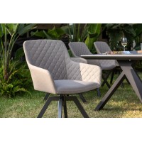 NOVA PARIS otočná mocca – luxusní zahradní souprava s lavicí 4+1+1