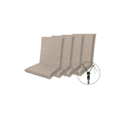 Doppler ART 2027 nízký - set 4 ks - polstry na židli a křeslo