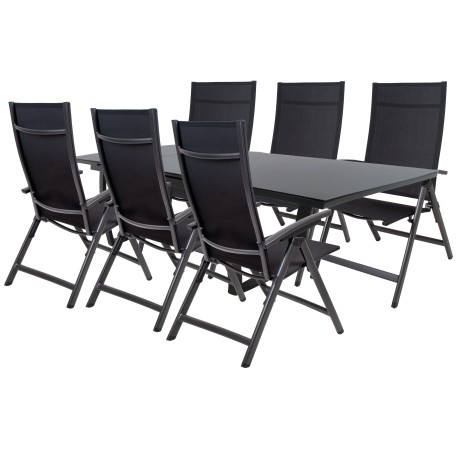 Doppler LIVORNO AVANTAGE antracit - zahradní hliníková souprava 6+1