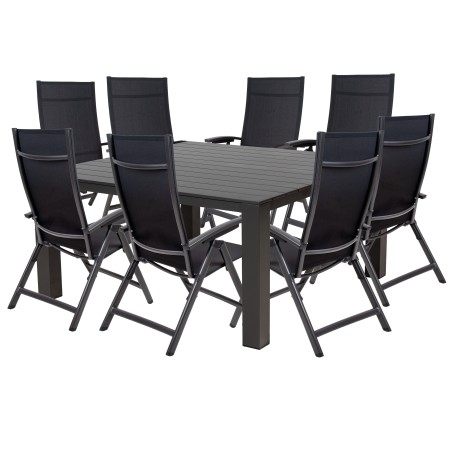 Doppler PRATO AVANTAGE antracit - zahradní hliníková souprava 8+1